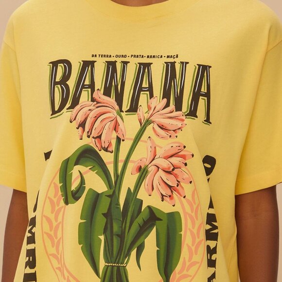 FARM Rio Tops - Yellow Banana Cocina Relaxed T-Shirt